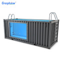 Estructura prefabricada Piscina de contenedor de natación acrílica de fibra de vidrio impermeable personalizada